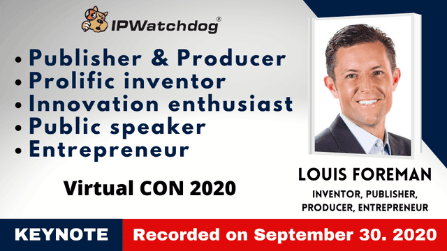 Virtual CON2020 – Keynote Speaker Louis Foreman, CEO, Enventys Partners – September 30, 2020