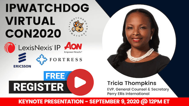 Virtual CON2020 – Keynote: Tricia Thompkins, EVP, GC & Secretary, Perry Ellis – September 9, 2020